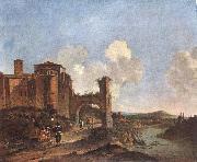 ASSELYN, Jan Italian Landscape with SS. Giovanni e Paolo in Rome oil painting on canvas
